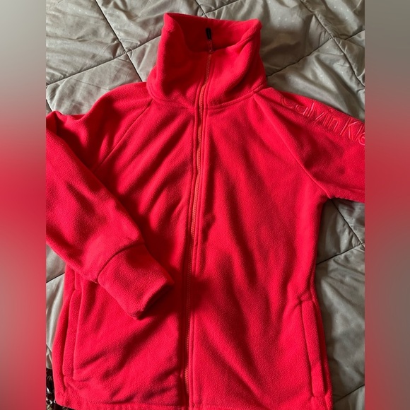 Calvin Klein women’s fleece performance jacket- coral colored - Picture 1 of 4